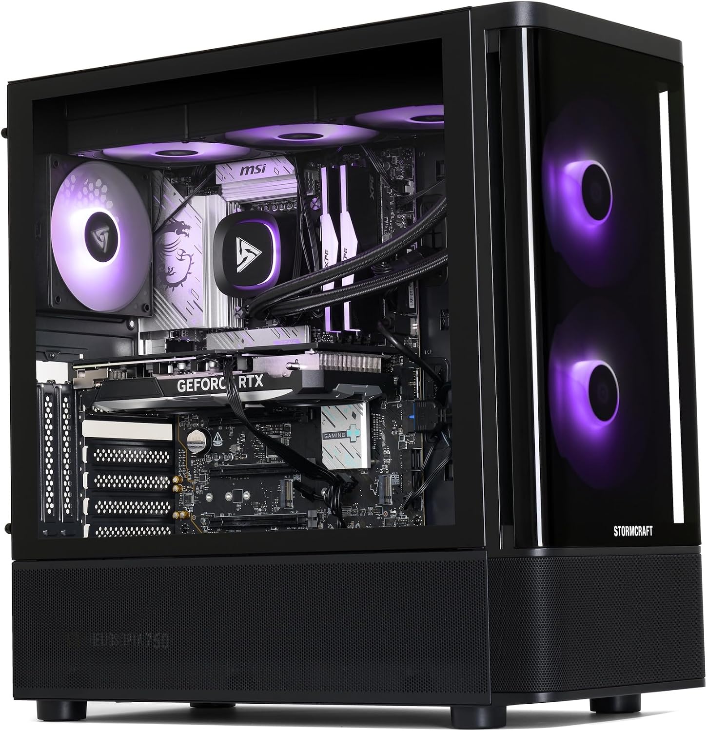 STORMCRAFT Skyhawk PRO Gaming PC - Ryzen 7 7800X3D up to 5.0GHz | RTX 5070 Ti 16 GB GDDR7 | 32GB DDR5 RGB 6000MHz| 1TB NVMe Gen4 SSD | AMD B850 Chipset | 360mm AIO | 850W Gold PSU | Win 11 Home