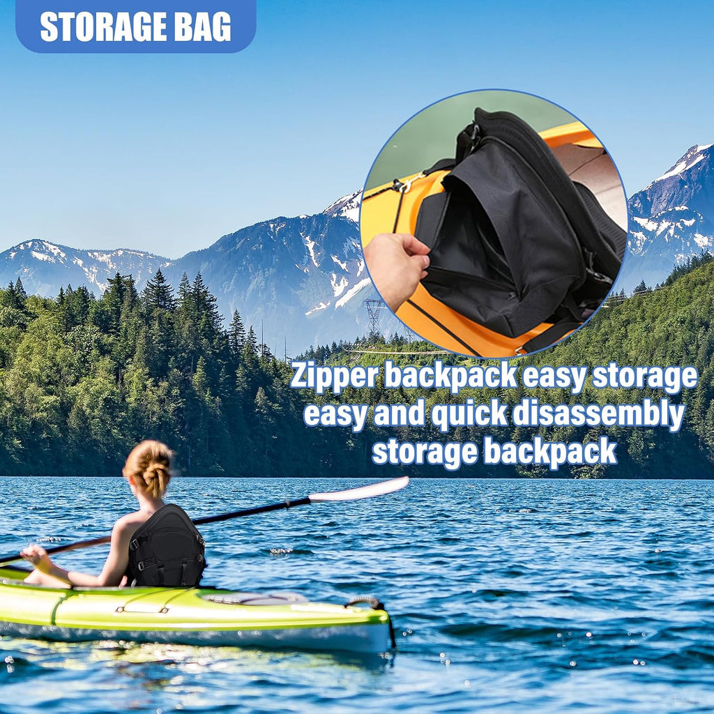 Thickened Kayak Seats - Premium Shockproof Seats with Back Support for Kayaking, Canoeing, Fishing, Paddle Boarding - Comfort, Versatility and Extra Storage