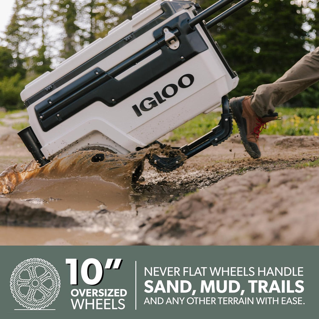 Igloo Trailmate Journey 70Qt Wheeled Cooler | Insulated Hard Shell Ice Chest