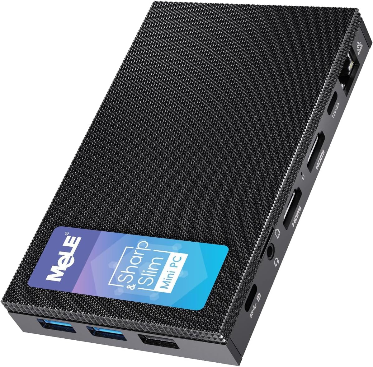 MeLE Quieter 4C Fanless Mini PC N150 (up to 3.6GHz) 16GB LPDDR5 512GB SSD Win11Pro Ultrathin Micro Desktop Computer Support 2X HDMI + USB-C Triple Display WiFi 5 BT5.1 GbE, for Digital Signage, IoT