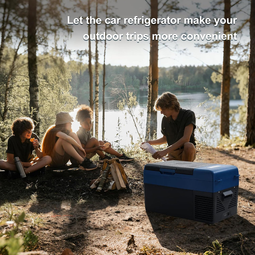 KI19 12 Volt Refrigerator,Portable Freezer,21 Quart(19L) Car Cooler,12V Car Fridge,12/24V DC 100-240V AC for Camping, Travel, Truck, RV, Boat -4℉~68℉