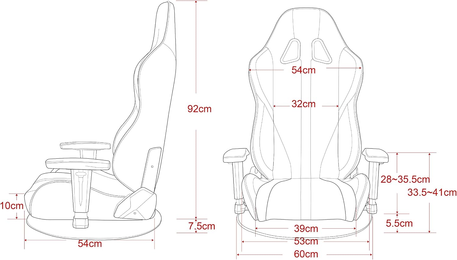 AKRacing Gaming Floor Chair, Gray, Extreme Seat, V2, Heavy Duty PU Leather, 180° Reclining, Home, Remote