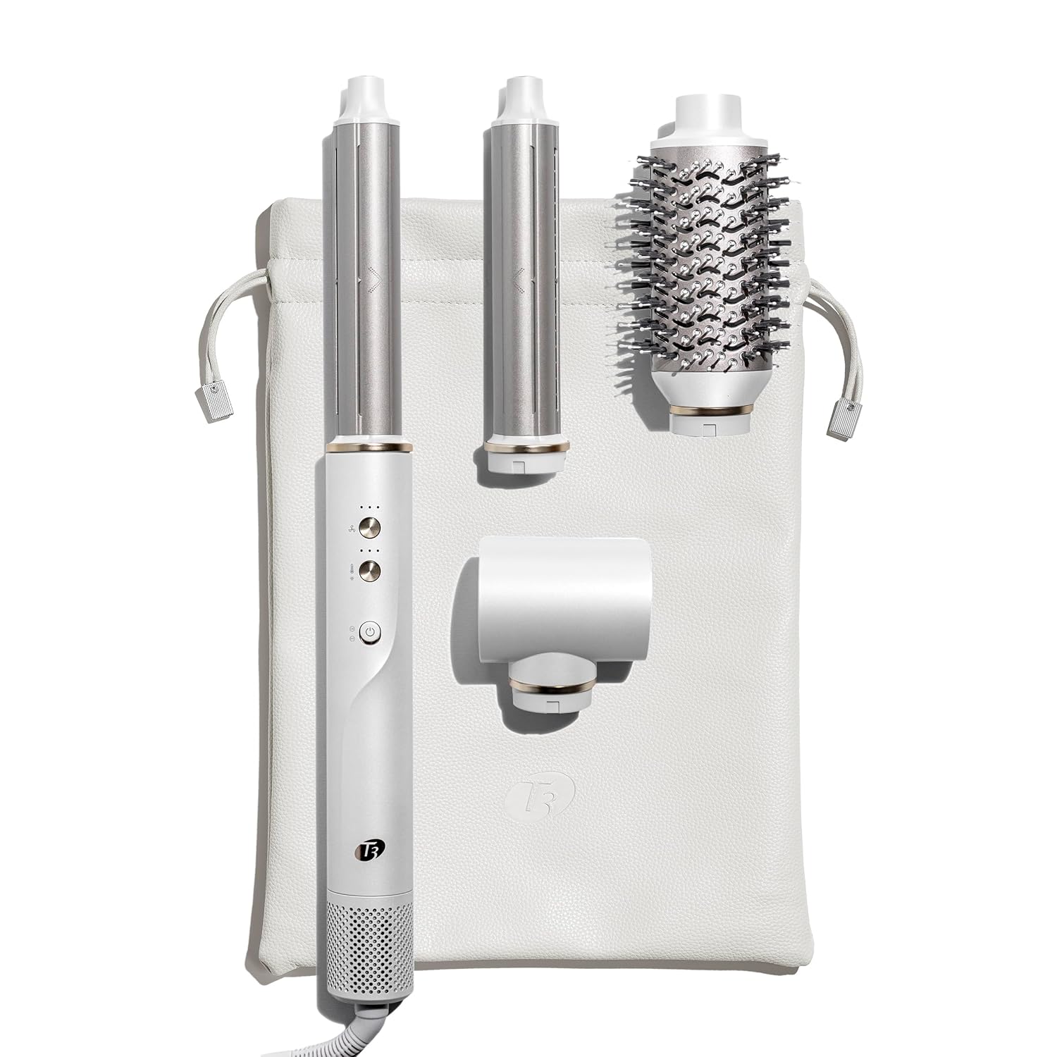 Aire 360 Ceramic Dual Voltage Air Styler Blowout Kit with Curling Attachments, Oval Brush & Drying Concentrator | Fast, Healthy Blowouts and Long-Lasting Curls | for All Hair Types
