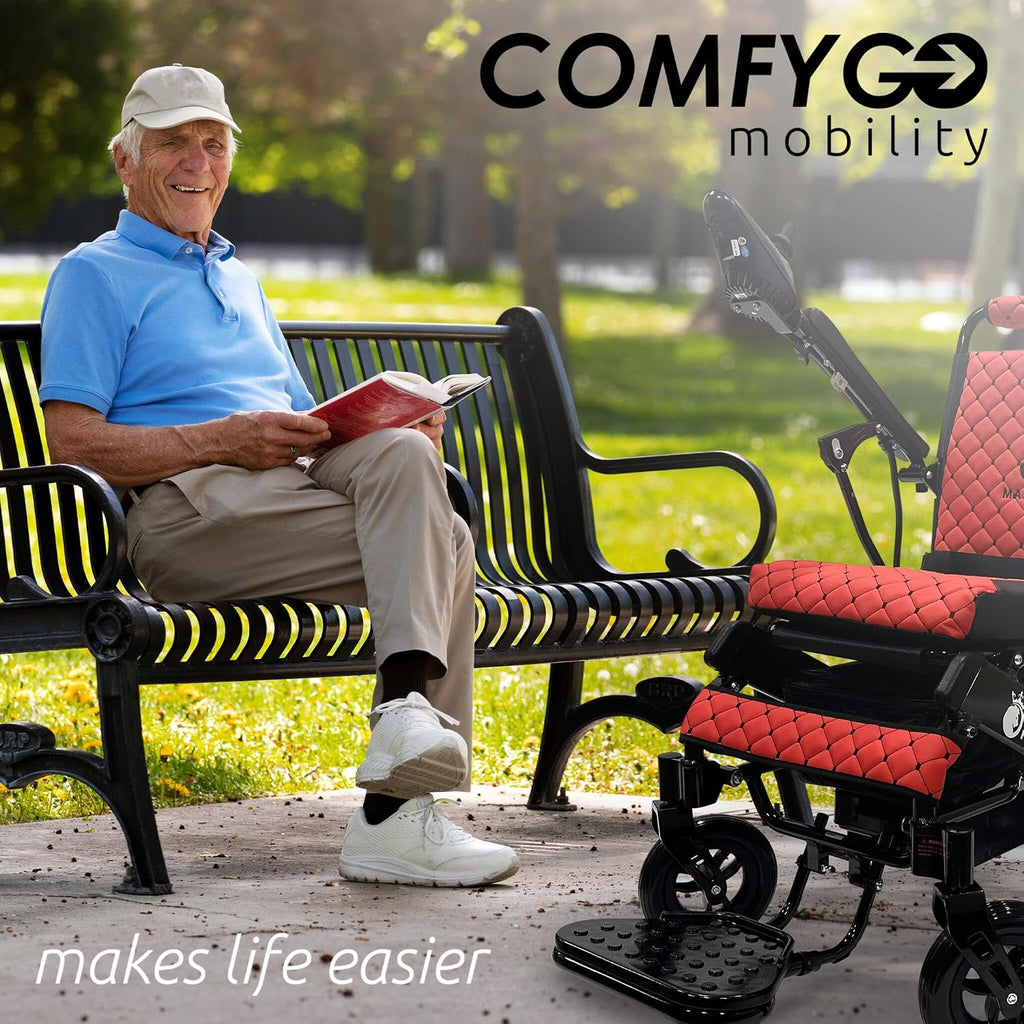 Majestic IQ-8000 Electric Wheelchairs for Adults,Foldable Lightweight Electric Wheelchair,Light Weight Folding Power Chair for Seniors,Portable Motorized Wheelchair,Durable Ultra Light Wheel Chair
