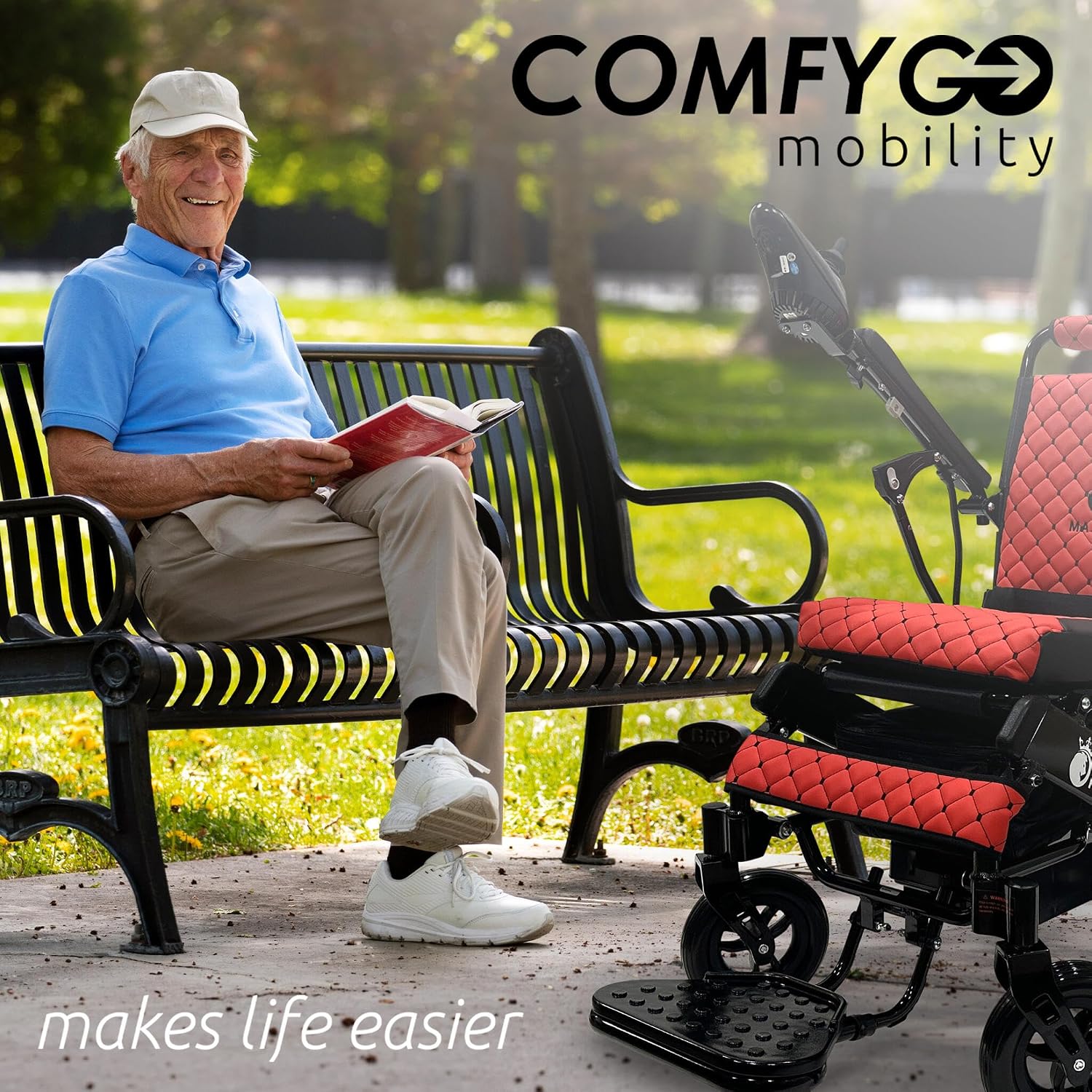Majestic IQ-8000 Electric Wheelchairs for Adults,Foldable Lightweight Electric Wheelchair,Light Weight Folding Power Chair for Seniors,Portable Motorized Wheelchair,Durable Ultra Light Wheel Chair