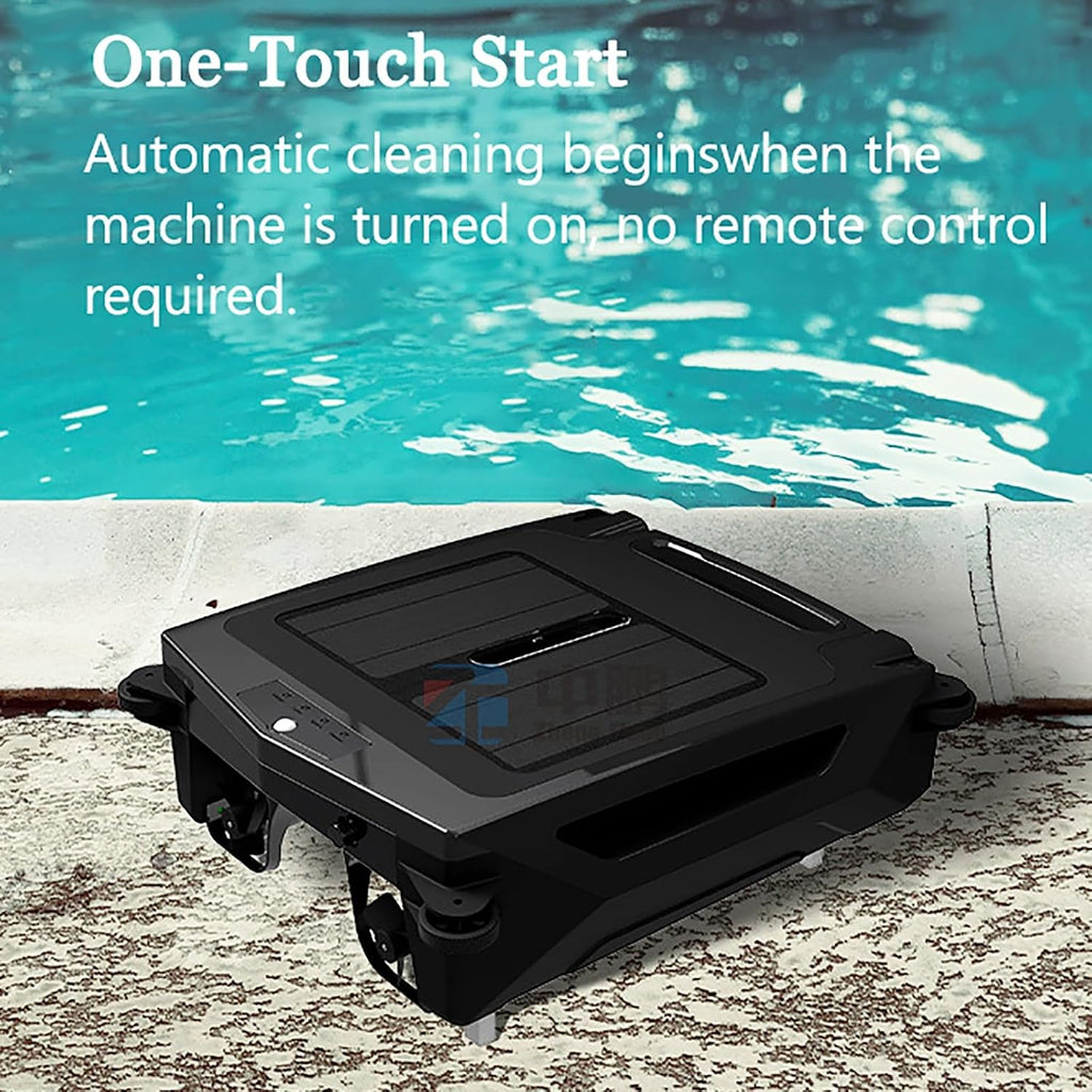 Solar Pool Skimmer, Pool Robot, Cordless Pools Vacuum, Pools Vacuum with Wall Climbing, Intelligent Route Planning, for All Types & Water Surface Cleaning