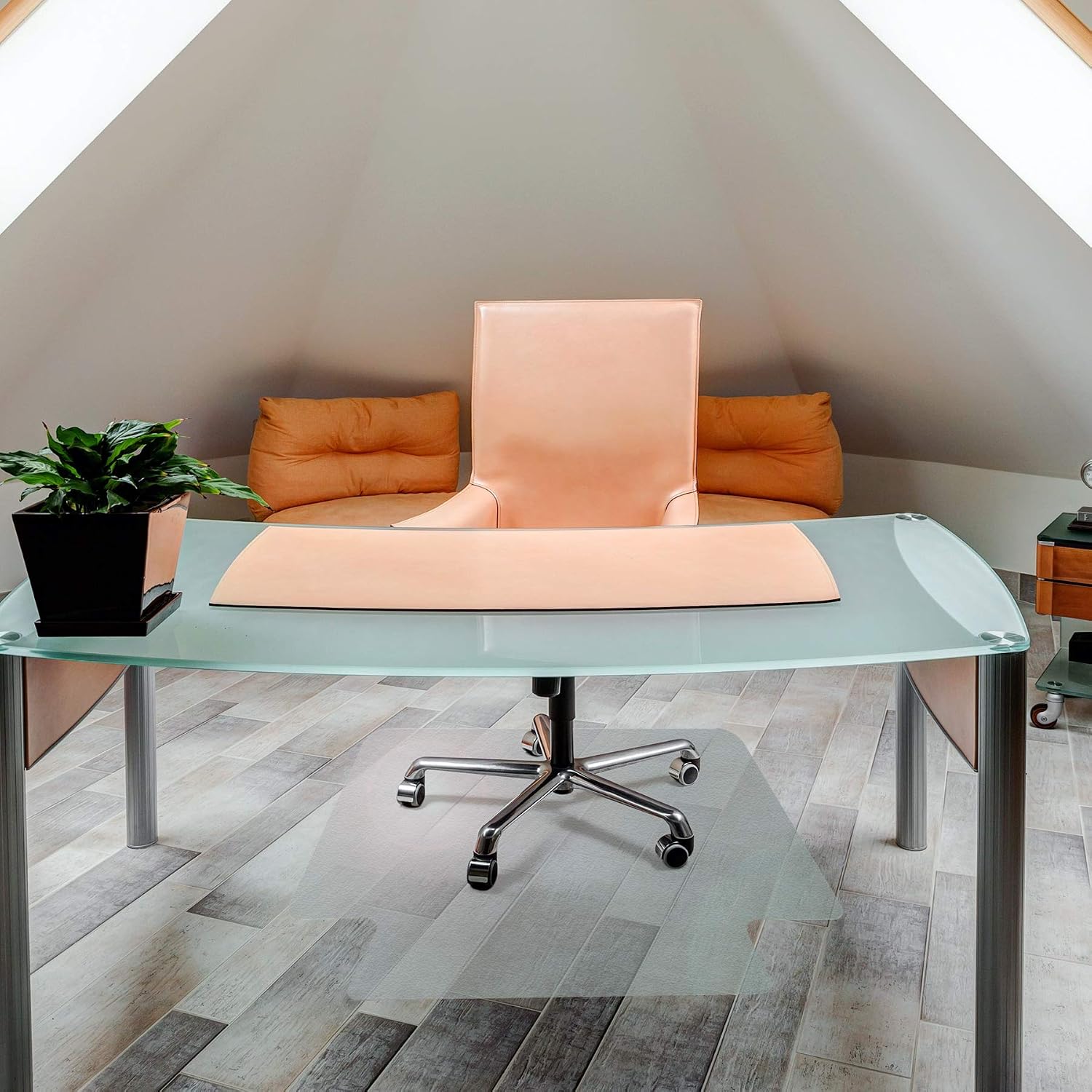 Floortex® Ultimat® Strong Polycarbonate Lipped Chair Mat for Hard Floor - 35' x 47' - Ships Flat