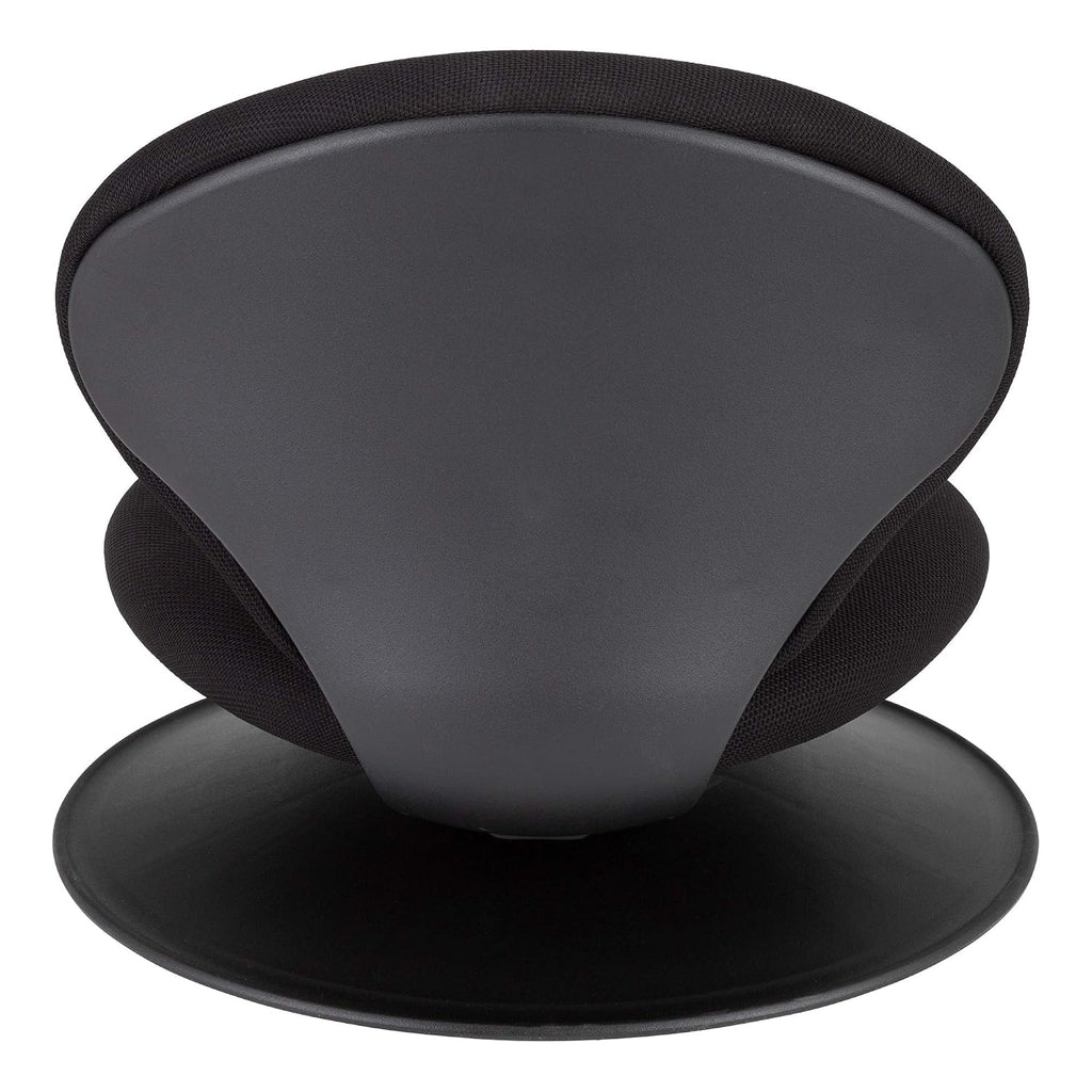 Norwood Commercial Furniture - NOR-ENI225BK-SO 360-Degree Swivel Padded Floor Chair with Back Rest for Teachers, Students, and Gamers, Black