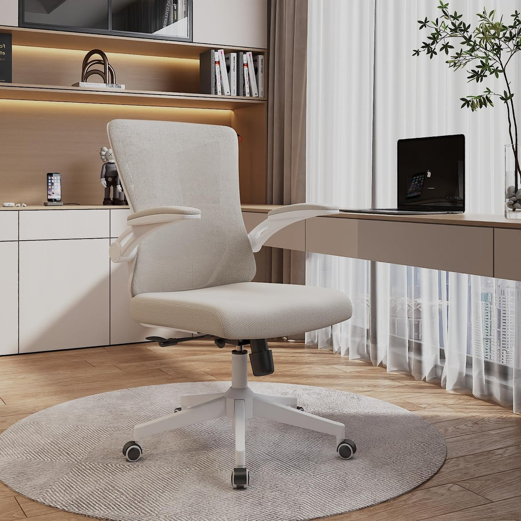 balmstar Office Chair Desk Chair, Ergonomic Mesh Computer Chair with 90-130° Recline & 360° Smooth-Rolling Casters, Adjustable Lumbar Support Task Chair for Home Office, Comfortable for Women, Teens