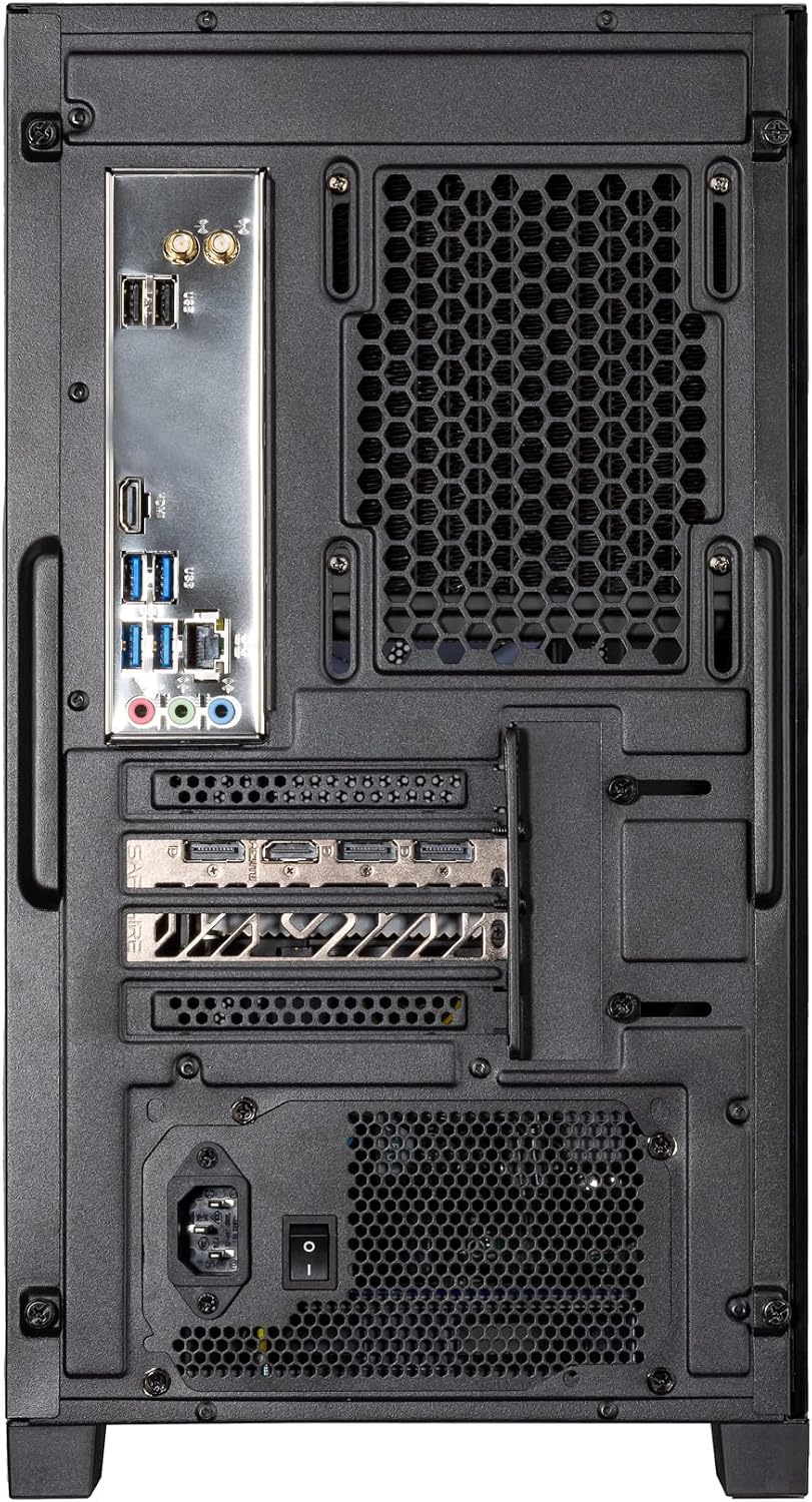 Velztorm Mini Pilum Custom Built Gaming Desktop PC (AMD Ryzen 7 5700X, GeForce RTX 5060, 16GB DDR4, 1TB PCIe SSD, 120mm AIO, 750W PSU, WiFi 4, RJ-45, HDMI, Win 11 Pro)