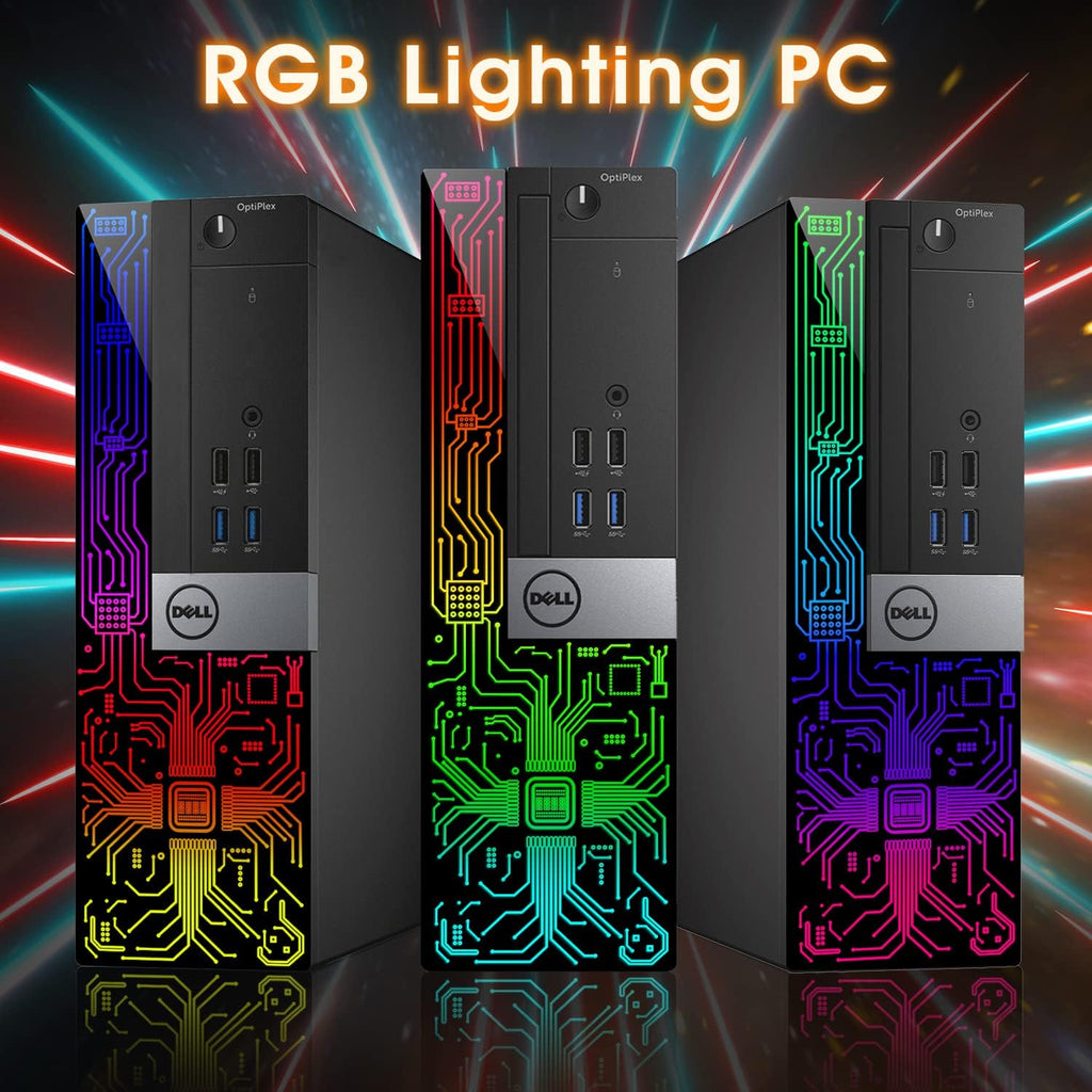 Dell OptiPlex 3060 SFF RGB Computer PC, Intel Core i5-8500, GeForce GT 1030 2GB GDDR5, 16GB RAM, 512GB NVMe, 1TB HDD, 22 Inch HDMI Monitor, Gaming Headset, WiFi, Bluetooth, Windows 11 Pro (Renewed)