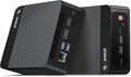 Beelink SER5 MAX Mini PC, AMD Ryzen 7 7735HS(6nm, 8C/16T) up to 4.75GHz, 24GB LPDDR5 RAM 500GB PCIe 4.0 SSD, Micro PC 4K@60Hz Triple Display, Office Mini Desktop Computer WiFi6/BT5.4/2.5G LAN