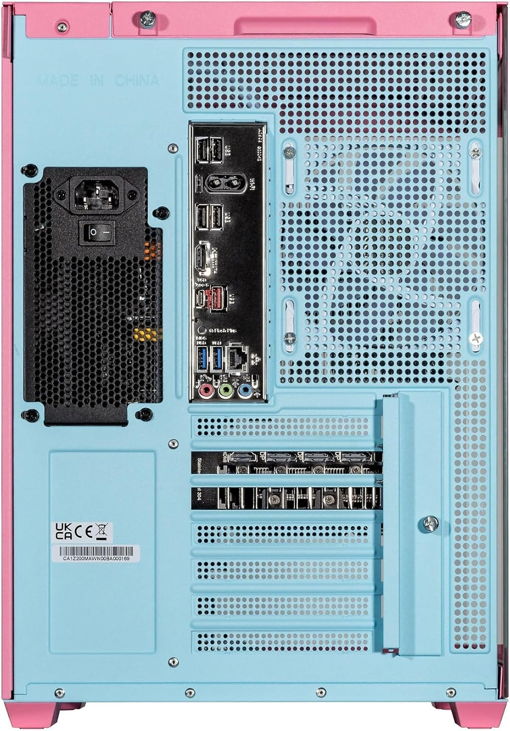 Velztorm Pink Fultix Prebuilt Gaming PC (AMD Ryzen 5-5500, GeForce RTX 5060, 16GB DDR4, 1TB PCIe SSD, RGB Fans, 750W PSU, WiFi 5, Bluetooth 5.0, RJ-45, 1 Display Port, HDMI, Win 11 Pro)