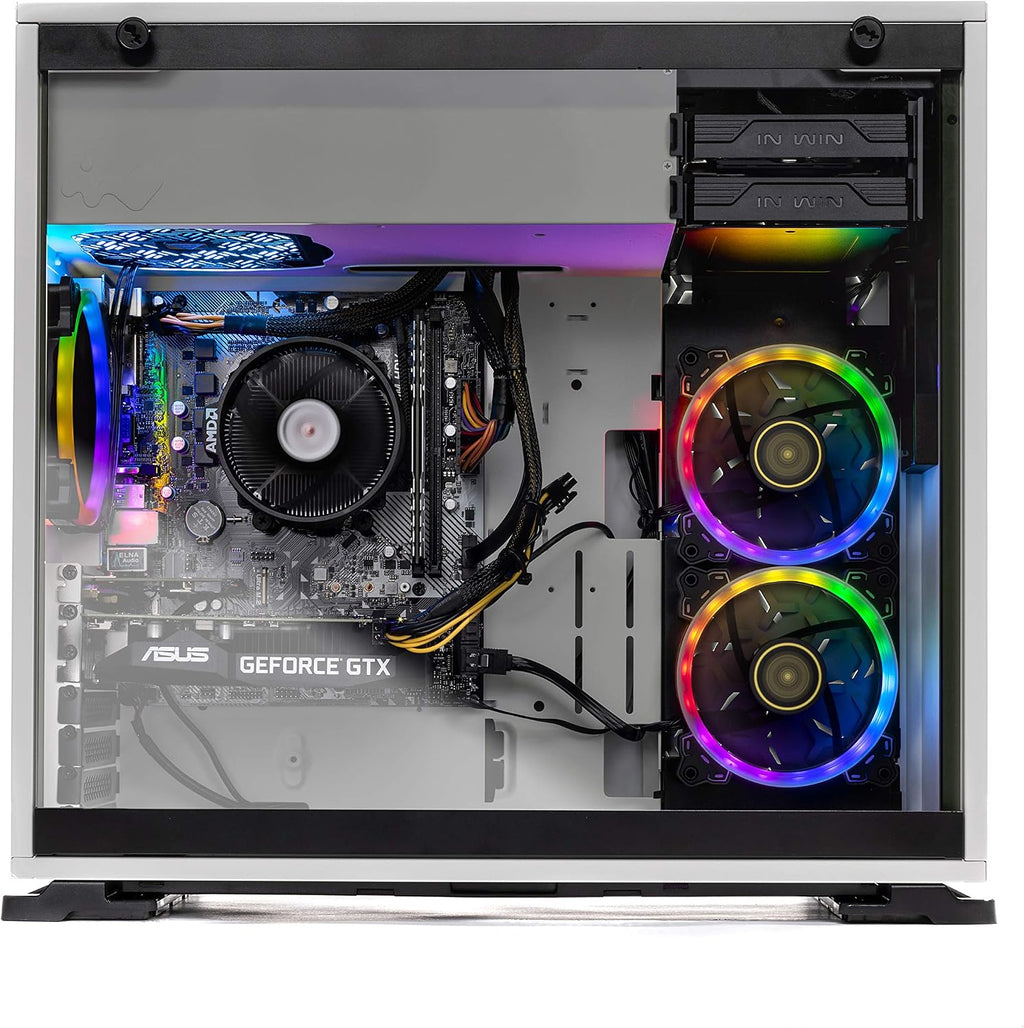 Skytech Shiva Gaming PC Desktop - AMD Ryzen 5 2600, NVIDIA RTX 2060, 16GB DDR4, 500G SSD, RGB Fans