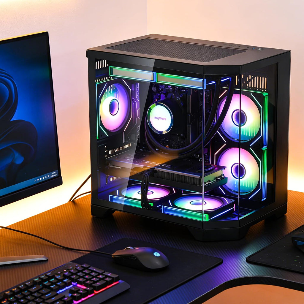 Ocean of Stars Gaming PC AMD Ryzen 7 7800X3D 8-Core 4.2 GHz, Radeon RX 9060 XT 16GB, 16GB DDR5 RAM 6000 MHz,1TB PCIe +1TB SATA SSD, WiFi&Bluetooth Prebuilt PCWindows 11,