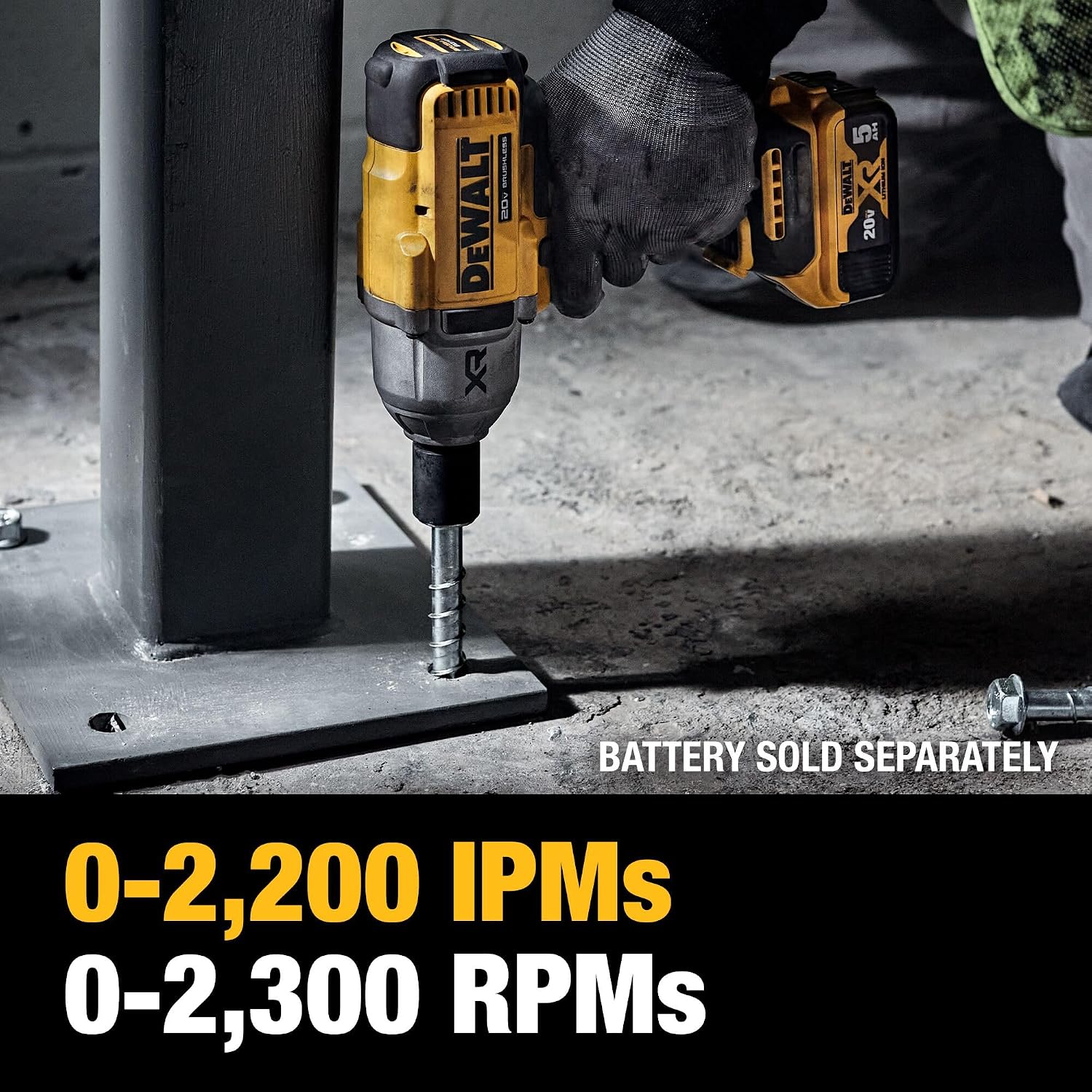 DEWALT 20V MAX Cordless Impact Wrench, 1/2 Impact Gun, 4-Speed High Torque with Hog Ring Anvil and LED Light, Brushless Motor, Precision Wrench, Tool Only (DCF900B)