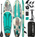 Inflatable Stand Up Paddle Board 10'6' All-Around SUP Kit - Lightweight (16 lbs), Stable & Durable, Camera Mount & Complete Accessories - SUP Board for Beginners & All Skill Levels