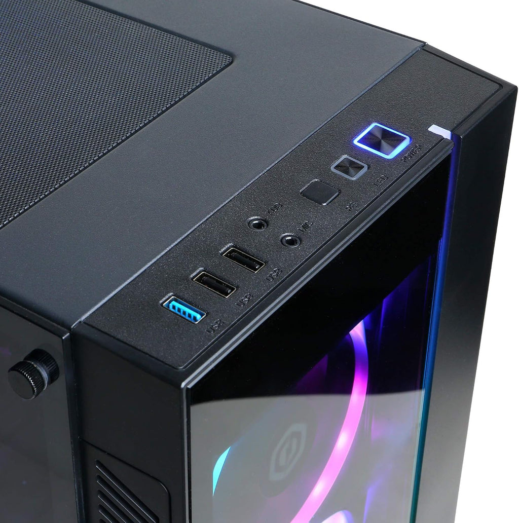CYBERRPOWERPC Gamer Xtreme VR Gaming PC, Intel Core i5-11600KF 3.9GHz, GeForce RTX 3060 12GB, 16GB DDR4, 500GB PCI-E NVMe SSD, 1TB HDD, WiFi Ready & Win 11 Home (GXiVR8480A11), Black