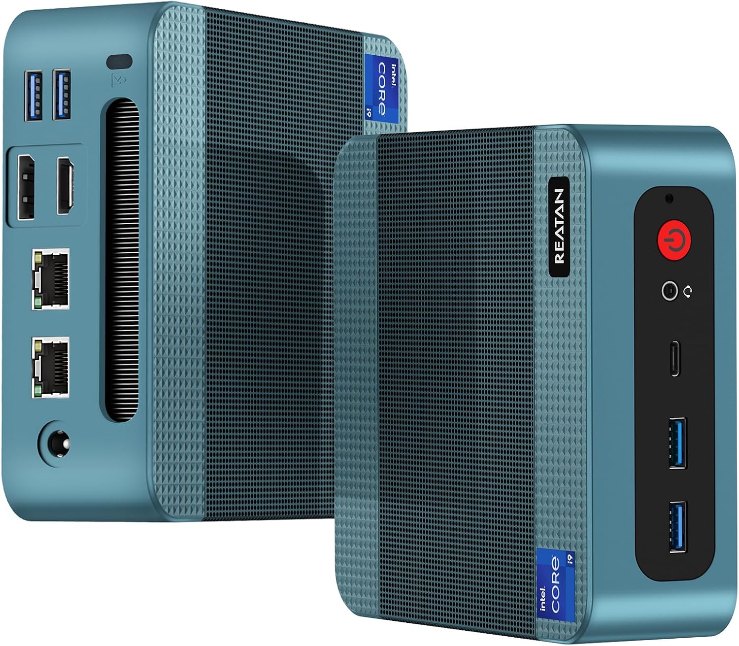 Reatan Mini PC Gaming with Intel Core i9 12900H(14C/20T 5.0 GHz), 32GB DDR5 Dual Channel 1TB Pcie4.0 SSD, Mini Triple Display Desktop Computer with Thunderbolt 4, Support 8K WiFi6 BT5.2
