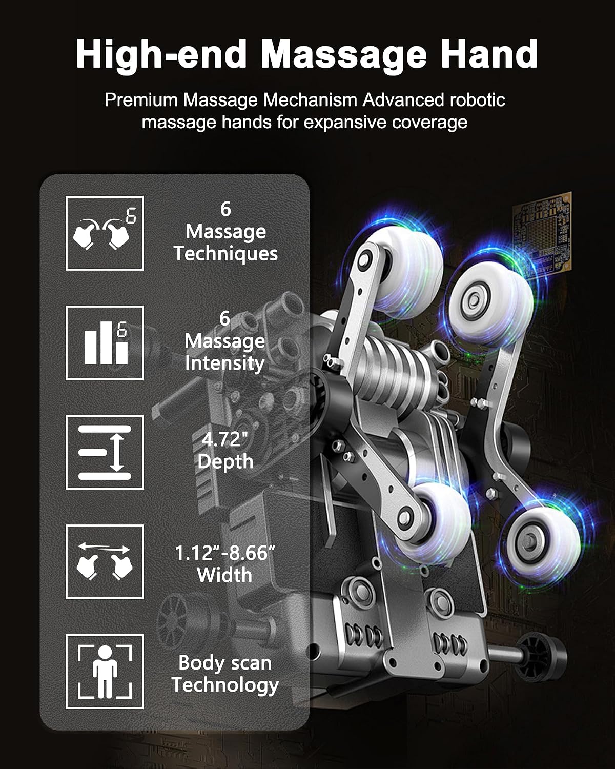 EASPEARL Massage Chair Full Body,53.15in SL-Track,Zero Gravity Massage Chair with Heat, Auto Footrest,OTA Upgraded 24 Auto Modes,LCD Screen,36 Airbags, Bluetooth&APP Control, Shiatsu&Thai Stretch