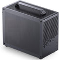 JONSBO/JONSPLUS Z20 Mesh Black Micro-ATX Mini Tower PC Case,with Detachable Carrying Handle, Mini Size, High-Performance Hardware Compatible, Support 240AIO, H160mm Cooler, Black