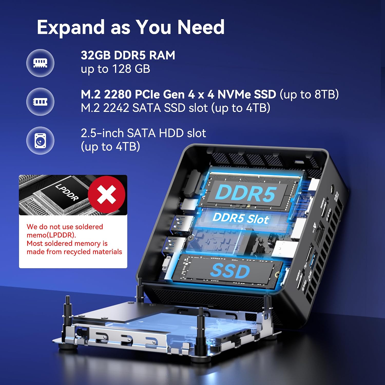 GEEKOM IT15, The Most Powerful AI Mini PC with Intel Ultra 9 285H(15th Gen) 99 Tops | 32GB DDR5, 1TB SSD | Arc 140T GPU | WiFi 7, 8K Quad Display, Win11 Pro, Video Editing, Coding, and Multitasking