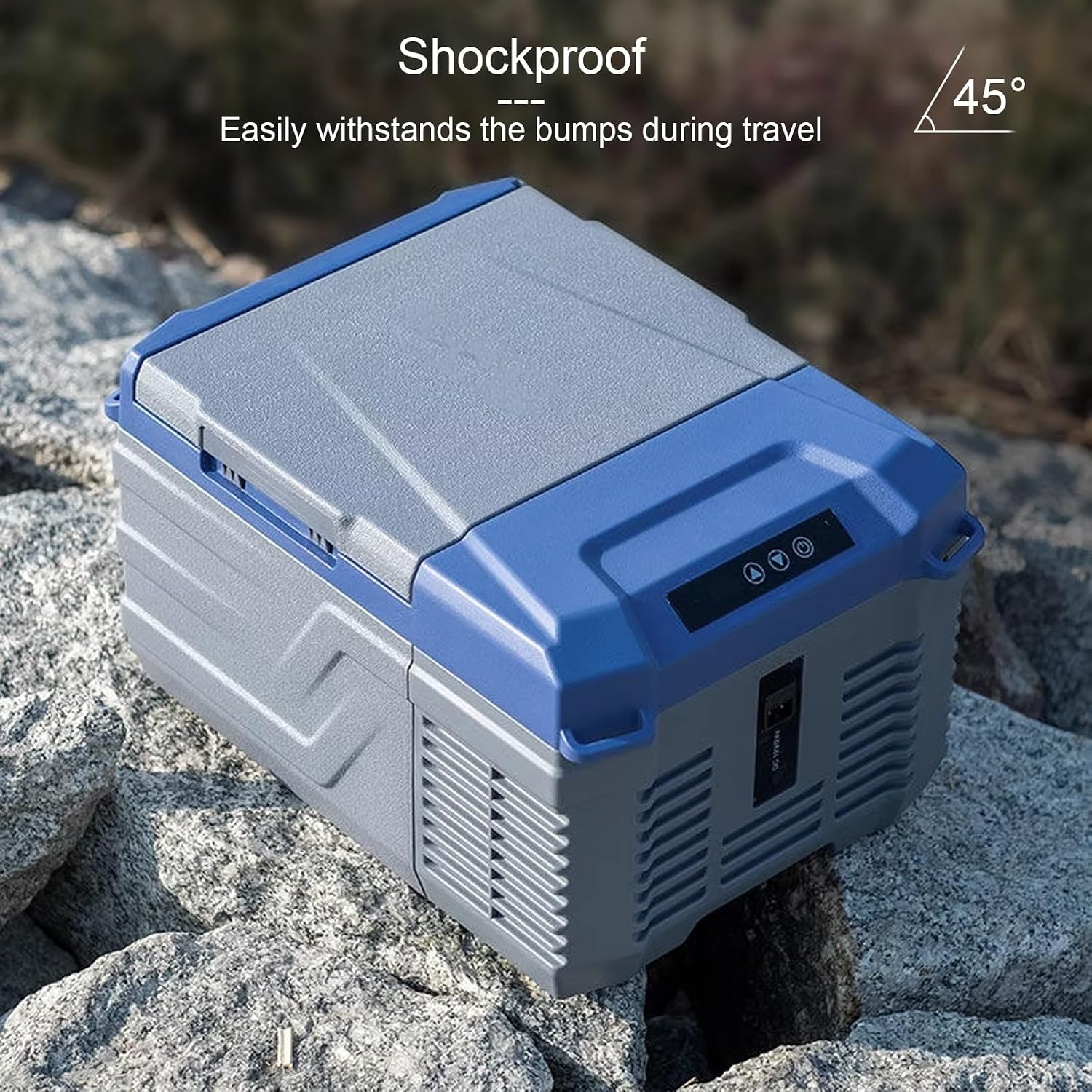 Electric Portable Freezer, Mini CAr Refrigerator, Compressor Cooler with LED Touch Screen, 12 Volt Small Fridge for Truck RV Camper