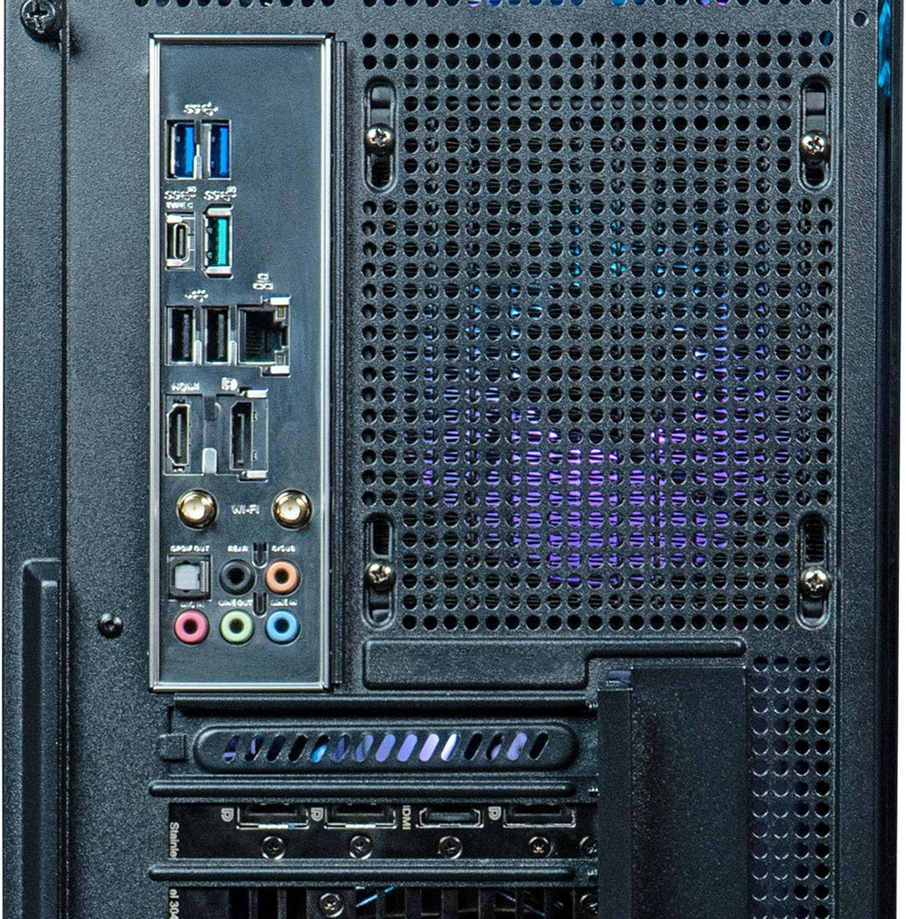 ViprTech Overlord 2.0 Liquid-Cooled PC - AMD Ryzen 7 5700X (4.6Ghz Turbo), AMD RX 9060 XT 16GB, 32GB DDR4 RAM, 1TB SSD, Black Wood Case, RGB Keyboard Mouse, VR-Ready, WiFi BT, Win 11, Computer Tower