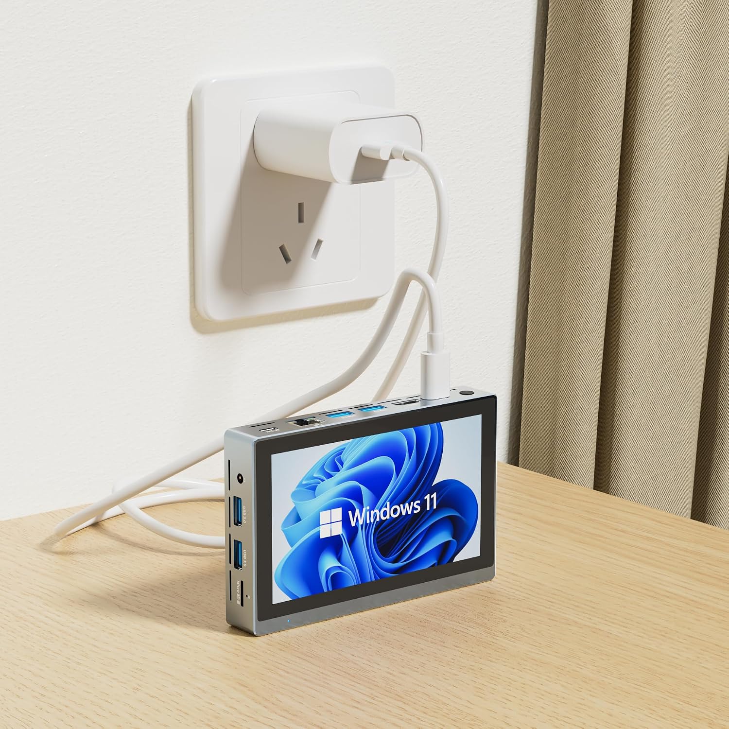 HIGOLEPC Mini PC Win 11 Pro Celeron N5095 Mini Computer with Fan,16GB DDR4,256GB ROM Mini PC with Screen Micro PC Full-Featured USB-C 4K 60Hz Triple Display Mini Gaming Computer WiFi 5.0 BT5.0