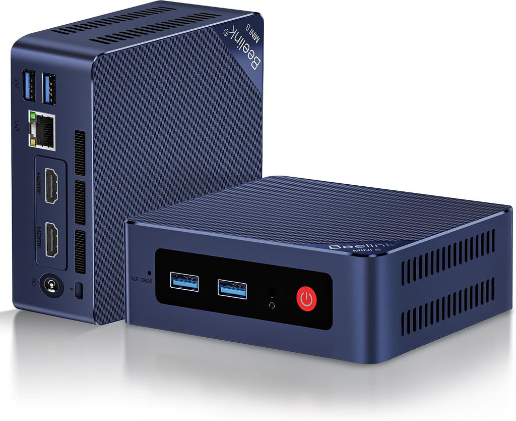 Beelink Mini S13 Mini PC, Intel Twin Lake N150 (4C/4T, up to 3.6GHz), 12GB LPDDR5 RAM 512GB SSD, Mini Computer Support 4K@60Hz Dual Screen Display/WiFi6/BT5.2/USB3.2/2.5G LAN