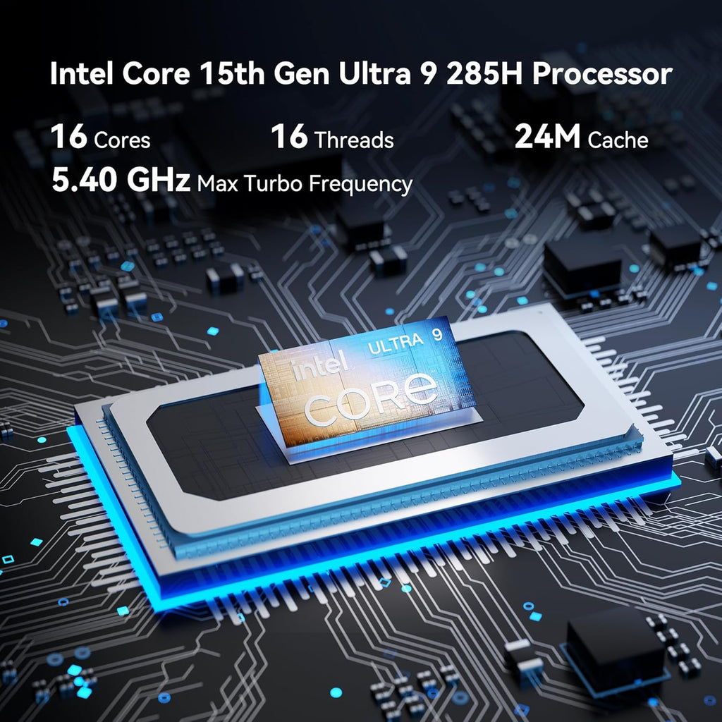 GEEKOM IT15, The Most Powerful AI Mini PC with Intel Ultra 9 285H(15th Gen) 99 Tops | 32GB DDR5, 1TB SSD | Arc 140T GPU | WiFi 7, 8K Quad Display, Win11 Pro, Video Editing, Coding, and Multitasking