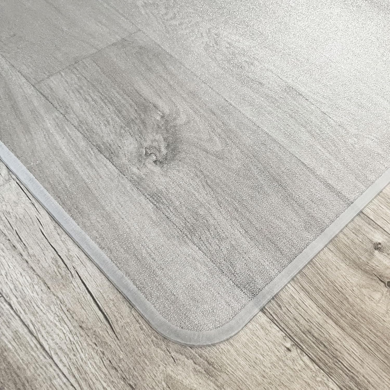 Marvelux Extra Thick Heavy Duty Polycarbonate Office Chair Mat & Floor Protector for Plush, High Pile & All Carpeted Floors & Hardwood Flooring, Clear Rectangular Chair Mat 46' x 53' x 1/5' Thick