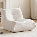 Gazecaia Comfy Bean Bag Chair for Adults Teens | Fireside Floor Lounge Chair, Soft Teddy High-Resilience Memory Foam Bean Bag Couch with Non-Slip Base, for Living Room Bedroom Apartment Office, Beige