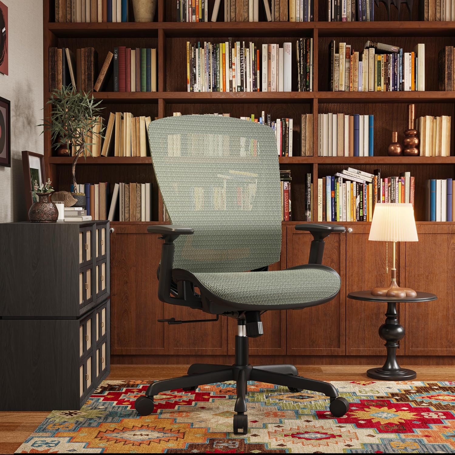 ELABEST Mesh Office Chair,Ergonomic Computer Desk Chair,Sturdy Task Chair- Adjustable Lumbar Support & Armrests,Tilt Function,Comfort Wide Seat,Swivel Home Office Chair (Dusty Sage)