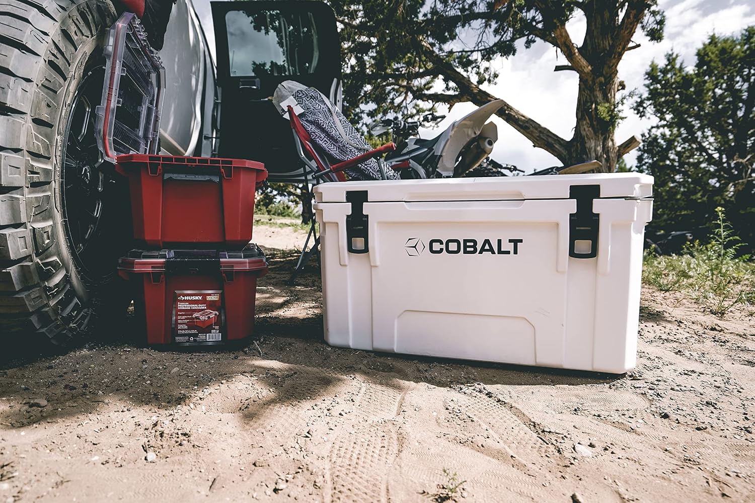 Cobalt 55 Quart Roto Molded Super Ice Cooler | Large Ice Chest - Long Term Ice Retention |