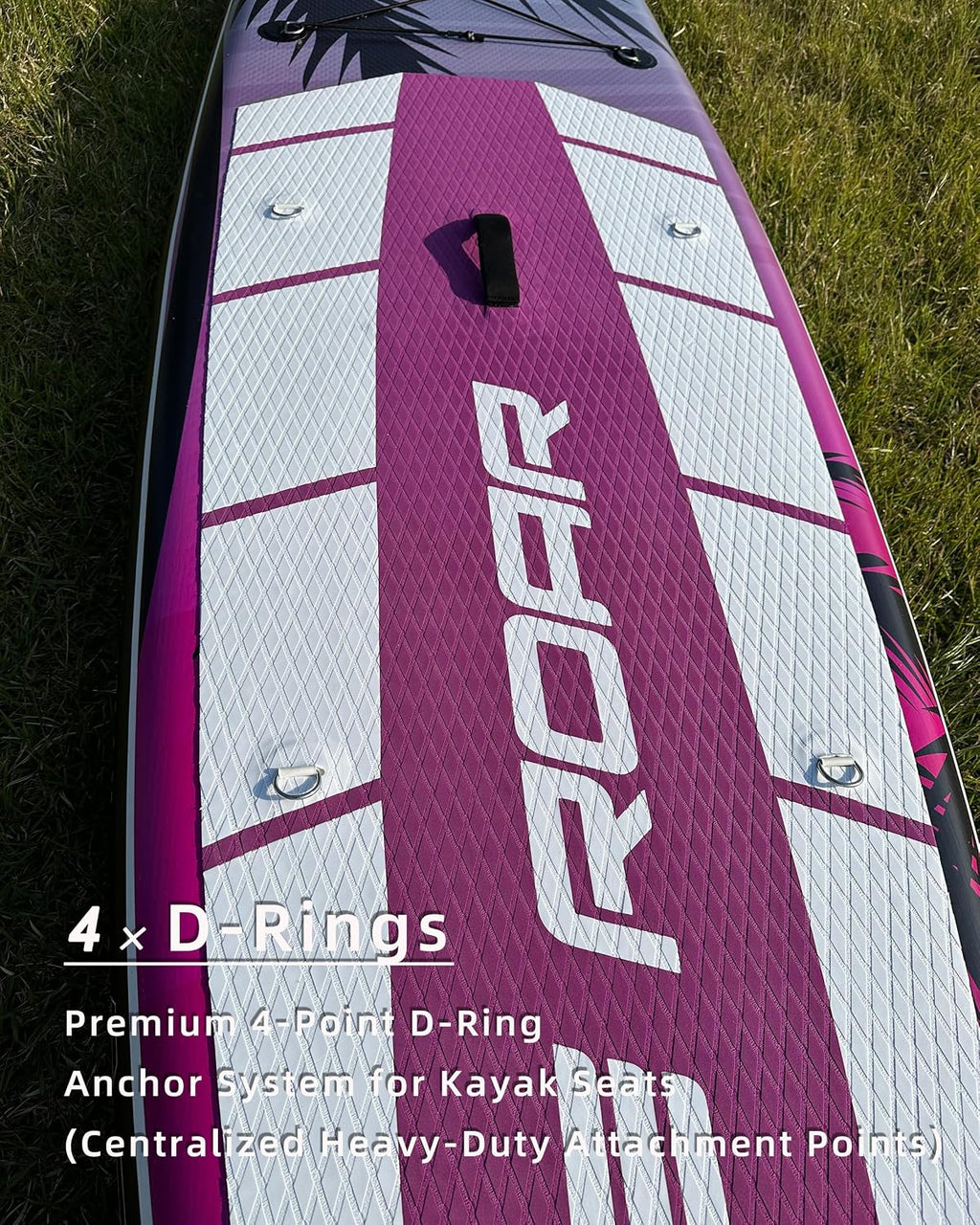 10'5'×32' Extra Wide Inflatable SUP - Ultra Stable Stand Up Paddle Board for Beginners/Adults/Women/Youth - Yoga & Family Paddleboard for Lakes/Oceans with Premium Pump & Paddle