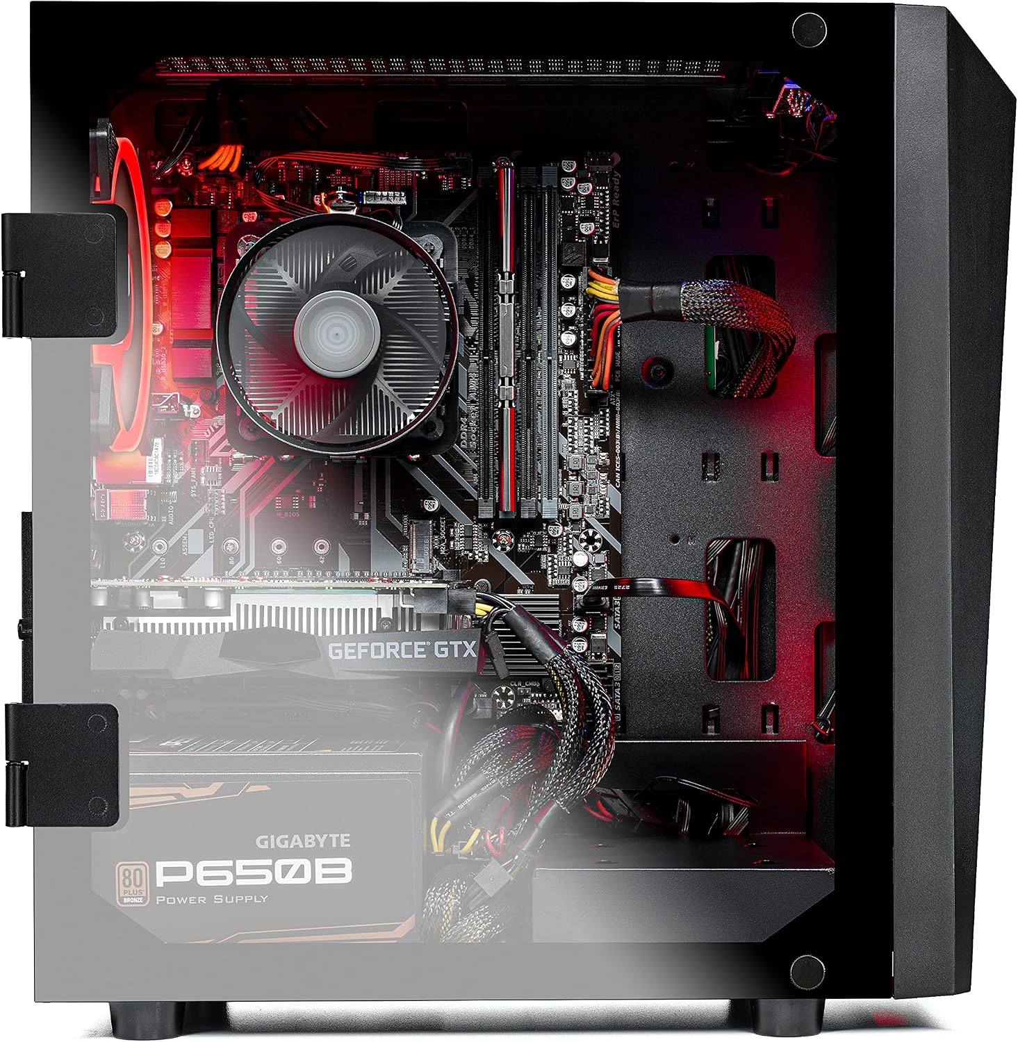Skytech Gaming Skytech Blaze II Gaming PC Desktop – Intel Core i3 10100F 3.6 GHz, GTX 1650, 500GB SSD, 16G DDR4 3200, 600W Gold PSU, AC Wi-Fi, Windows 10 Home 64-bit