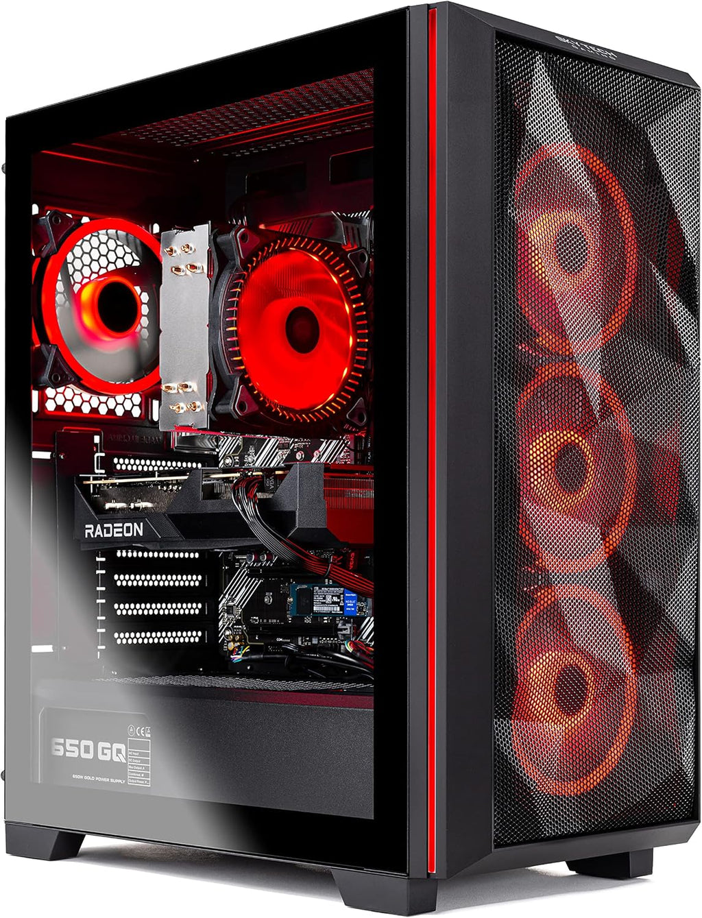 Skytech Gaming PC Desktop – AMD Ryzen 5 5600X 3.7 GHz, NVIDIA RTX 4070 Ti, 1TB NVME SSD, 16GB DDR4 RAM 3200, 750W Gold PSU, 11AC Wi-Fi, Windows 11 Home 64-bit,Black