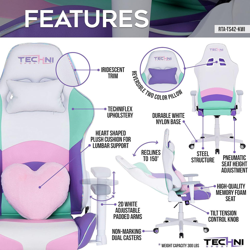 Techni Sport Kawaii Gaming Chair