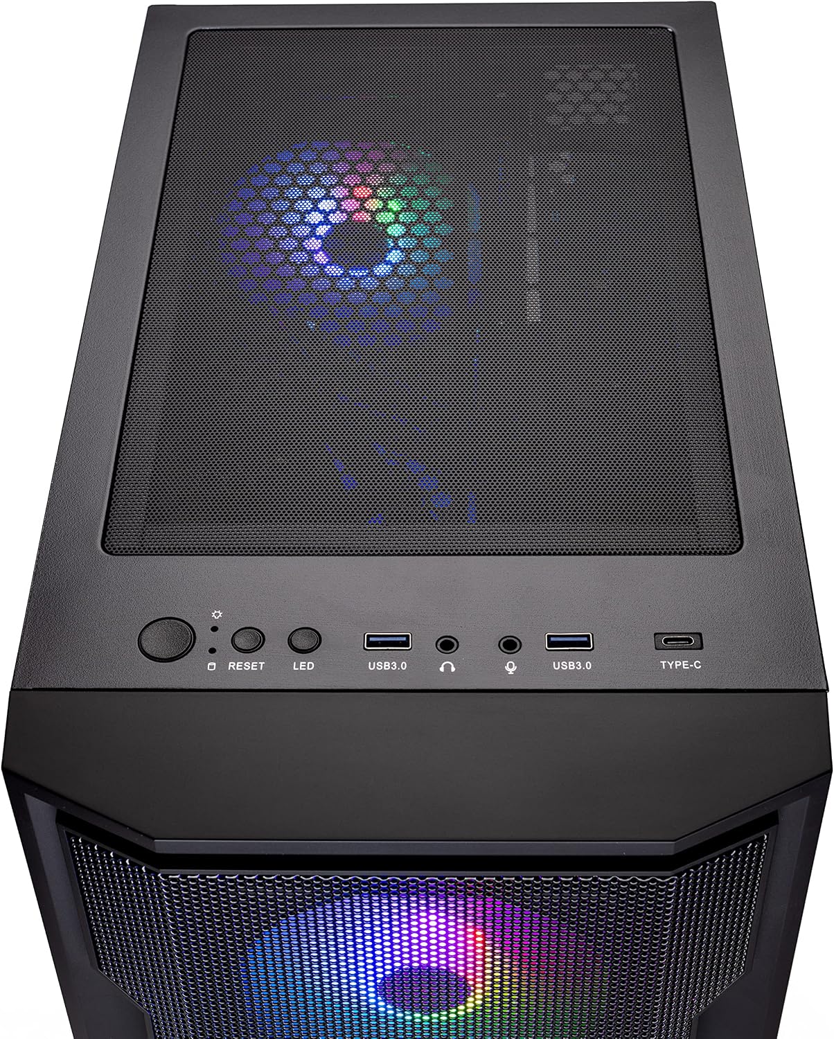 Skytech Shadow Gaming PC Desktop, Ryzen 7 5700 3.7 GHz (4.6GHz Turbo Boost), NVIDIA RTX 4060 8GB GDDR6X, 1TB SSD, 16GB DDR4 RAM 3200, 650W Gold PSU, Wi-Fi, Win 11 Home