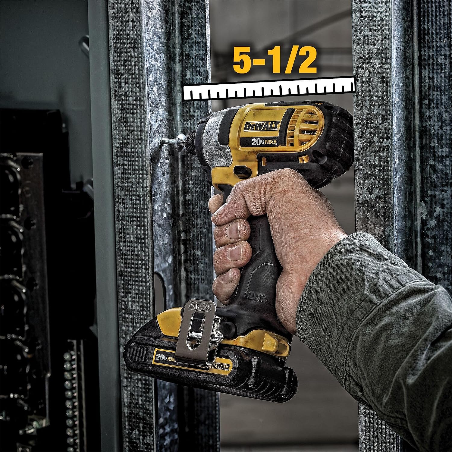DEWALT 20V MAX Cordless Drill and Impact Driver, Power Tool Combo Kit , Includes 2 Batteries, Charger and Bag (DCK240C2)