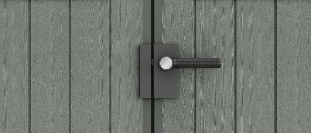 Keter Darwin Garden Shed 6 x 6, Wood Effect Finish, Sage Green, 3.30 m², 190 x 183 x 221 H cm