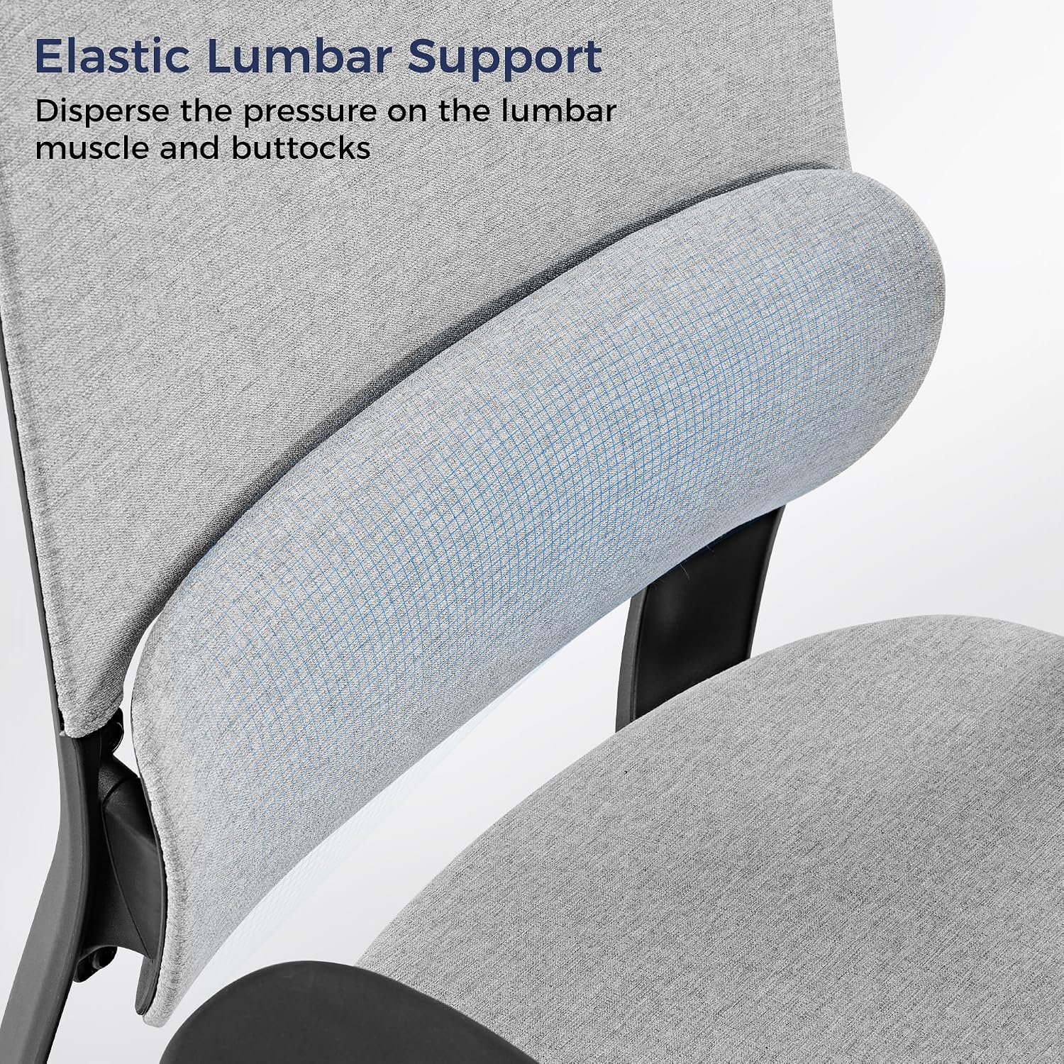 EUREKA ERGONOMIC Mesh Office Chair,Ergonomic Office Chair Lumbar Support,Comfortable Home Office Desk Chair with Adjustable Headrest & Armrests, Tilt Control Mechanism, Grey