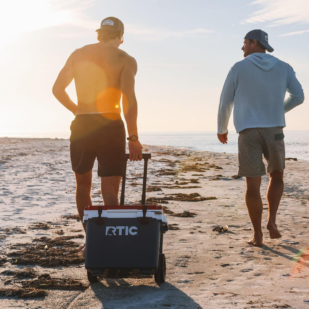RTIC 22 QT Ultra-Light Wheeled Cooler with Handle, Hard Insulated Portable Ice Chest Box for Beach, Drink, Beverage, Camping, Picnic, Fishing, Boat, Barbecue