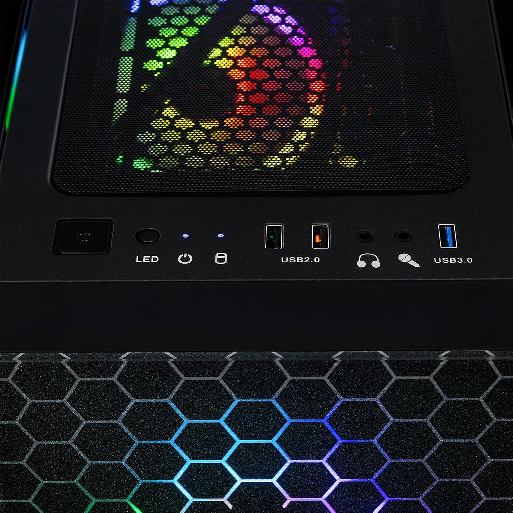 CLX Set Gaming PC - AMD Ryzen 5 9600X 3.9GHz, GeForce RTX 4060, 1TB NVMe M.2 SSD, 32GB DDR5 RGB Memory, 120mm AIO, WiFi, Windows 11 Home, Black