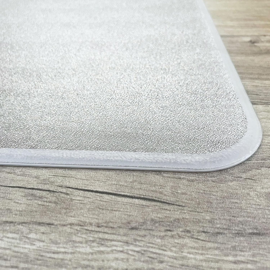 Marvelux Extra Thick Heavy Duty Polycarbonate Office Chair Mat & Floor Protector for Plush, High Pile & All Carpeted Floors & Hardwood Flooring, Clear Rectangular Chair Mat 46' x 53' x 1/5' Thick