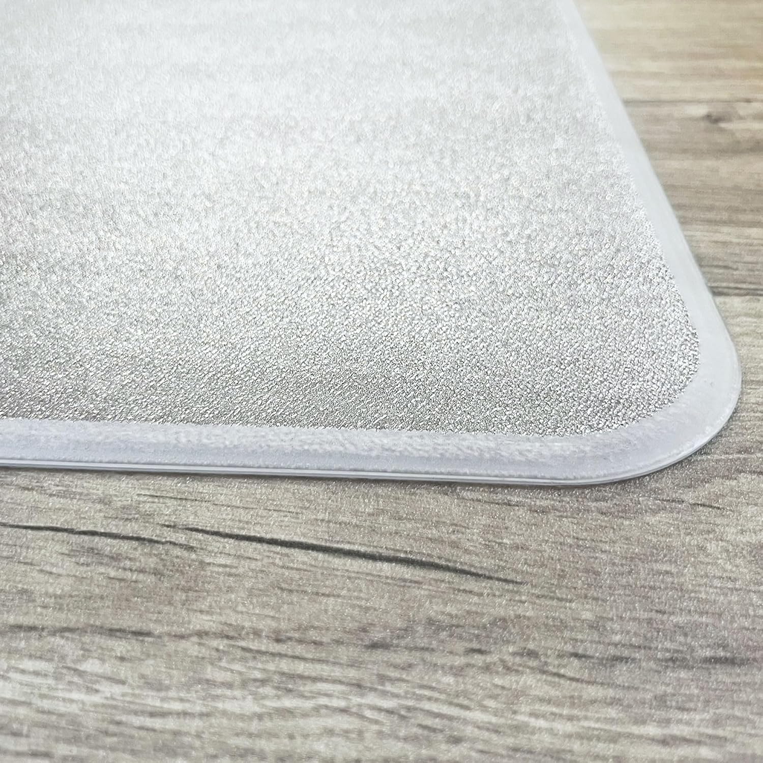 Marvelux Extra Thick Heavy Duty Polycarbonate Office Chair Mat & Floor Protector for Plush, High Pile & All Carpeted Floors & Hardwood Flooring, Clear Rectangular Chair Mat 46' x 53' x 1/5' Thick