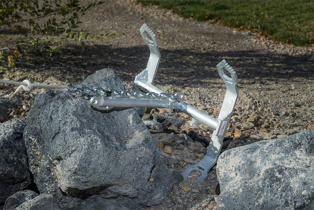 Boat Anchor - 40LB | Galvanized Breakaway River Boat Anchor