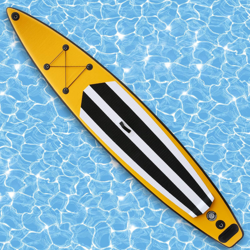 Inflatable Stand Up Paddle Board W SUP Accessories & Backpack Leash Double Action Hand Pump Repair Kit