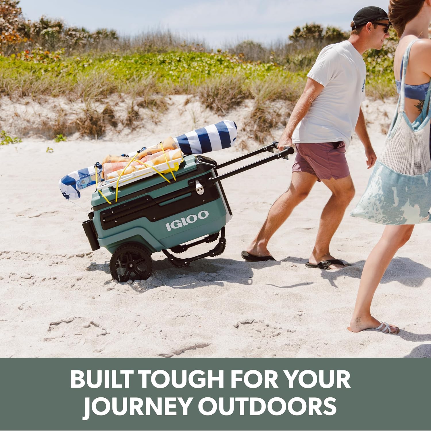 Igloo Trailmate Journey 70Qt Wheeled Cooler | Insulated Hard Shell Ice Chest
